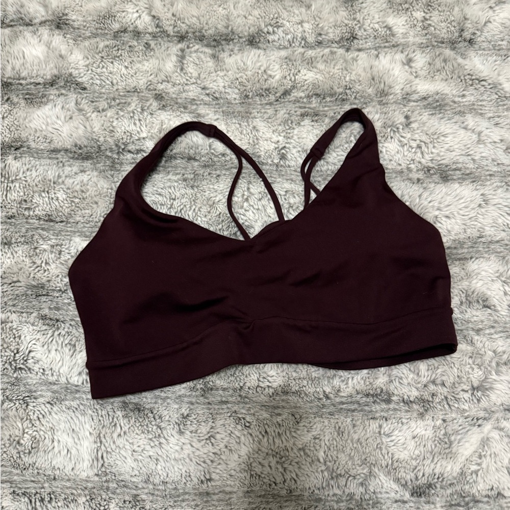 Athleta Deep Burgundy Sports Bra